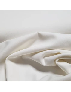 Tissu, Gabardine Stretch, Écru, Laize 150 cm, Polyester Viscose Élasthanne 2