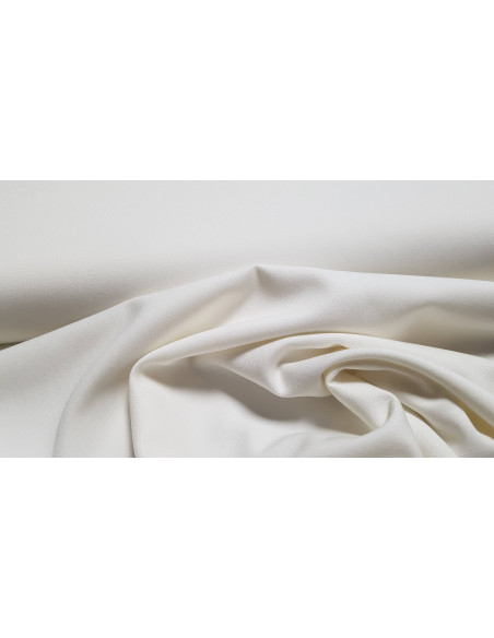 Gabardine poly viscose, stretch, écru