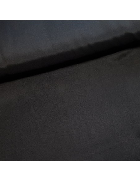 Tissu, Doublure Pongé Antistatique, Noir, Laize 150 cm, 100% Acétate