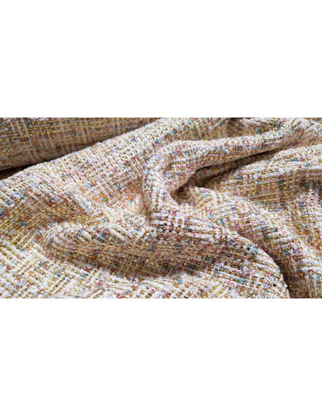 Tissu style Chanel, multi couleurs été
