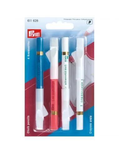 Crayon craie tailleur Prym, brosse gomme | Zephyr Tissus