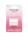 Fil invisible 100% nylon, blanc