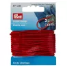 Corde élastique, 2,5mm, rouge, 3m