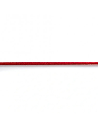 Corde élastique, 2,5mm, rouge, 3m
