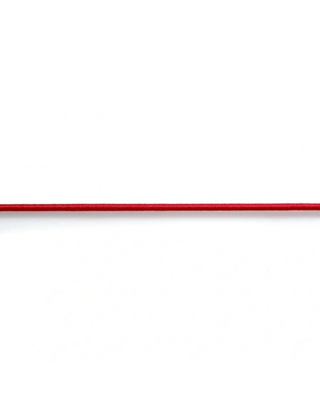 Corde élastique, 2,5mm, rouge, 3m
