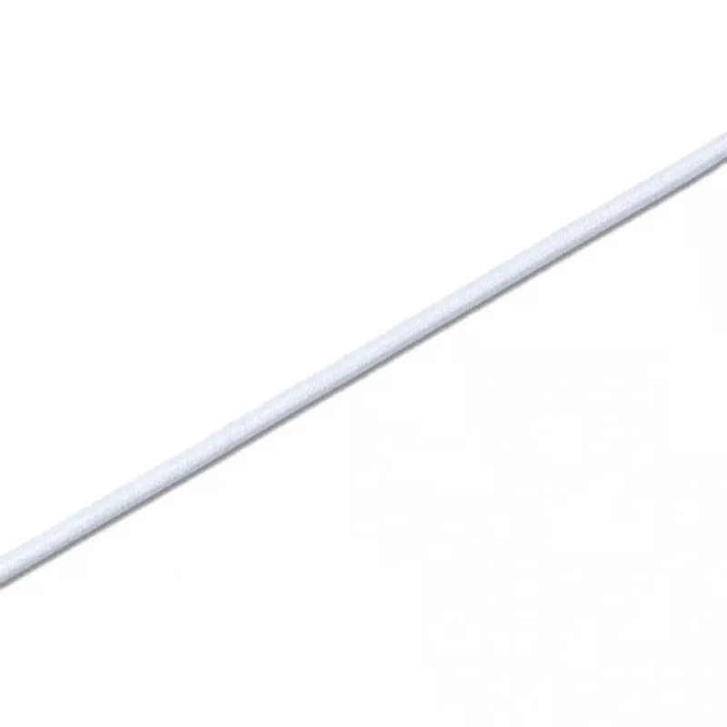 Corde élastique, 2,5mm, blanc, 3m