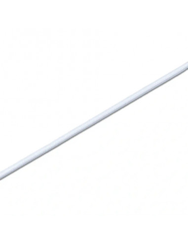 Corde élastique, 2,5mm, blanc, 3m
