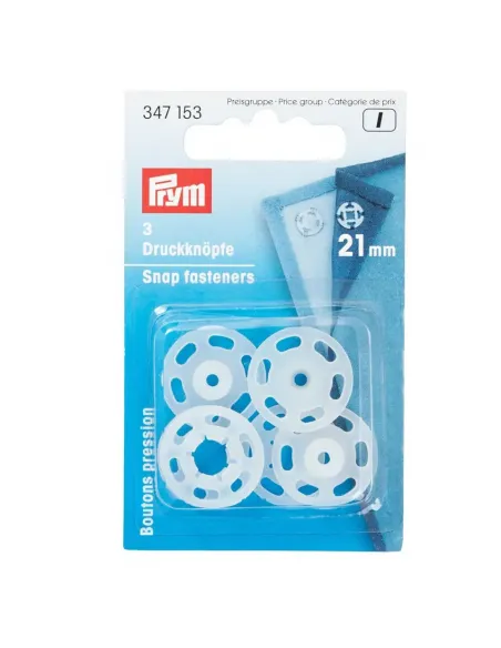 Boutons pression à coudre Prym 21 mm | Zephyr Tissus