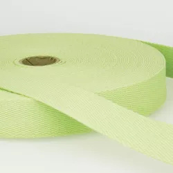 Sangle coton, 30mm, vert clair