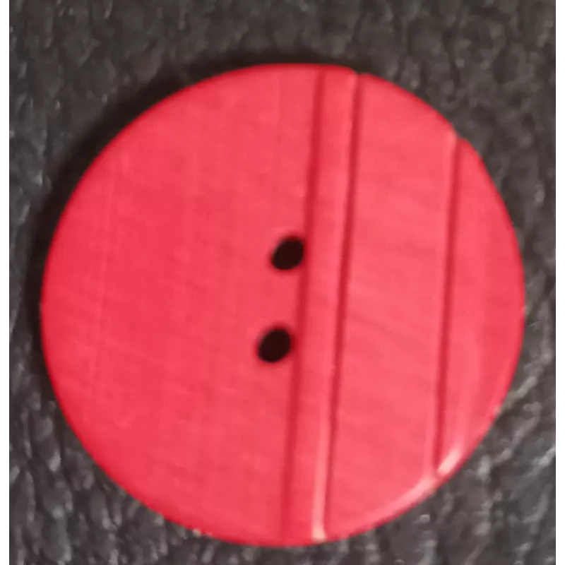 Bouton 2 trous, Ø 23 mm, rouge