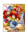 Canevas 50 x 65 cm - Bouquet champêtre