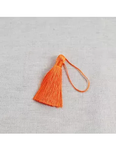Pompon brillant, 8cm, orange
