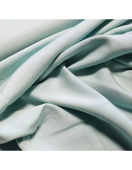 Tissu, Viscose Unie, Vert d'eau, Laize 142 cm, 100% Viscose 156g/m²
