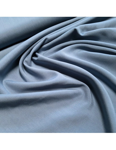 Tissu, Viscose Unie Radiance, Bleu Jean, Laize 142 cm, 100% Viscose 156g/ml