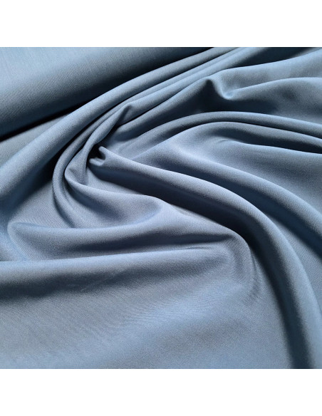 Tissu, Viscose Unie Radiance, Bleu Jean, Laize 142 cm, 100% Viscose 156g/ml