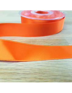 Ruban satin, 25mm, orange