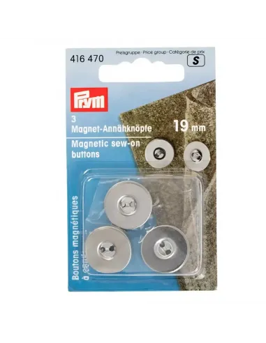 Boutons magnétiques à coudre Prym 19 mm | Zephyr Tissus