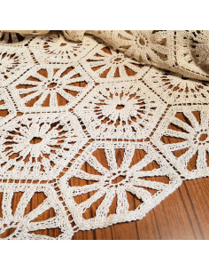 Crochet coton, écru 2