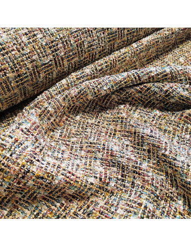 Tissu style Chanel, multi couleurs été 2