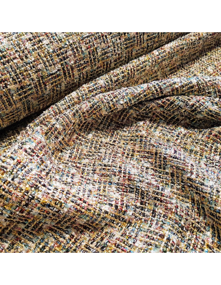 Tissu style Chanel, multi couleurs été 2