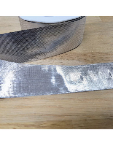 Ruban métal, 40mm, argent