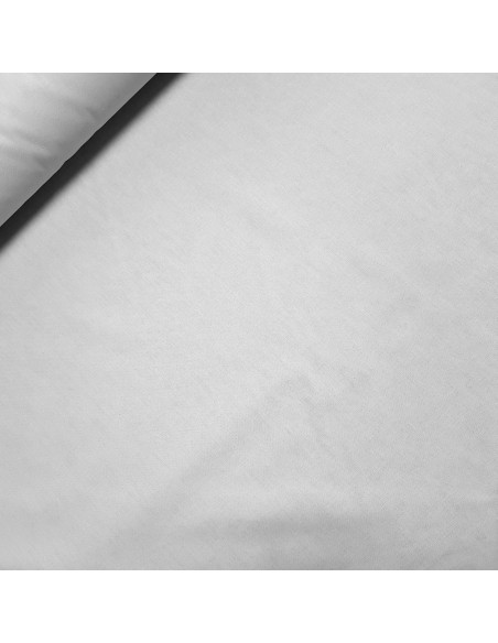 Tissu, Cretonne de Coton Unie, Gris Perle, Laize 150 cm, 100% Coton 150g/m²