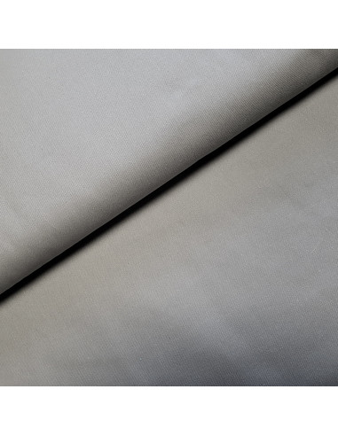 Tissu, Sergé de Coton Épais, Gris Souris, Laize 150 cm, 100% Coton
