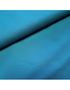 Tissu, Sergé de Coton Épais, Bleu Paon, Laize 150 cm, 100% Coton 280g/m²