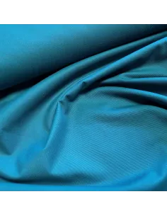 Tissu, Sergé de Coton Épais, Bleu Paon, Laize 150 cm, 100% Coton 280g/m² 2