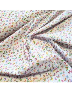 Cretonne de coton, papillons 2