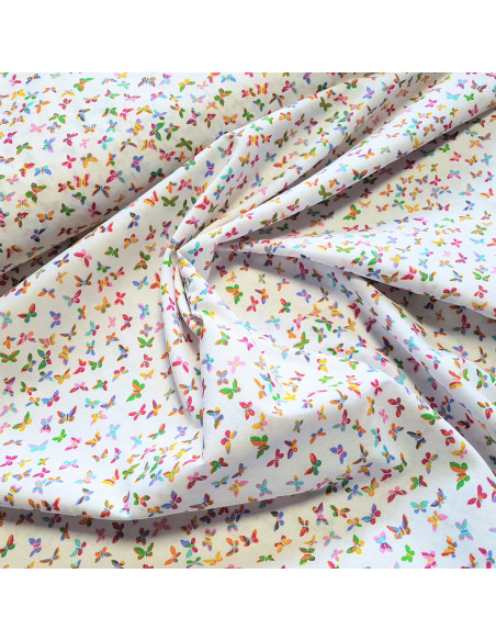Cretonne de coton, papillons