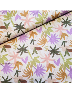 Voile de coton, impression digitale, Palm Heaven