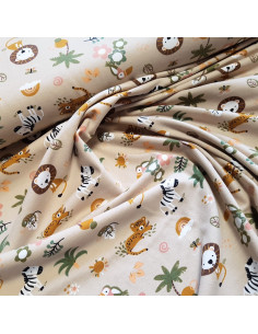 Jersey de coton digital, petits animaux 2