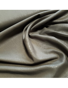 Viscose unie pailletée, vert kaki 2