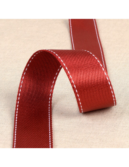 Sangle point sellier, 35mm, rouge