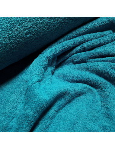 Eponge de coton, bleu canard