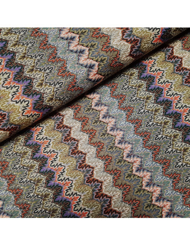 Tissu, Dentelle Multicouleurs Lurex, Multicolore, Laize 140 cm, 97% Polyester 3% Lurex
