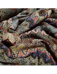 Tissu, Dentelle Multicouleurs Lurex, Multicolore, Laize 140 cm, 97% Polyester 3% Lurex 2
