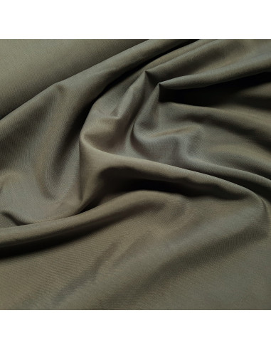 Tissu, Viscose Unie, Vert Kaki, Laize 142 cm, 100% Viscose 110g/m²
