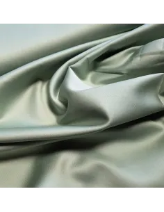 Tissu, Satin de Coton Uni, Vert Tendre, Laize 150 cm, 100% Coton 115g/m² 2