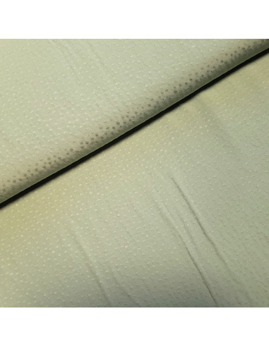 Tissu, Viscose Piquée Unie, Vert Tendre, Laize 140 cm, 100% Viscose 120g/m²