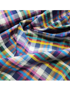 Tissu, Madras Multicolore, Multicolore, Laize 145 cm, 100% Coton 2
