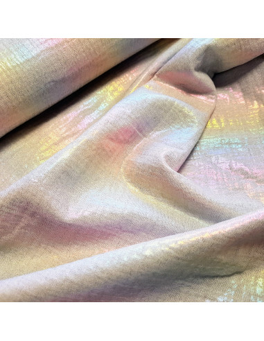 Tissu, Double Gaze Effet Irisé, Laize 135 cm, 100% Coton 125g/m²