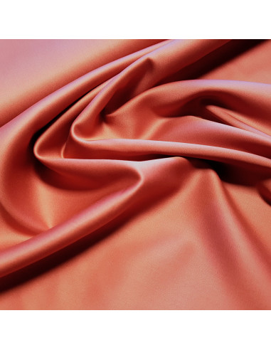 Satin de coton uni, cuivre