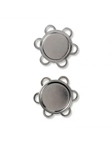 Bouton magnétique à coudre Prym 25 mm argent | Zephyr Tissus