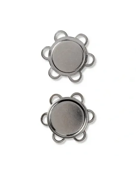 Bouton magnétique à coudre Prym 25 mm argent | Zephyr Tissus