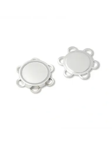 Bouton magnétique à coudre Prym 25 mm argent | Zephyr Tissus