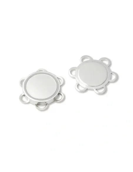 Bouton magnétique à coudre Prym 25 mm argent | Zephyr Tissus