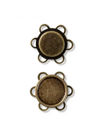 Bouton magnétique Prym 25 mm laiton antique | Zephyr Tissus