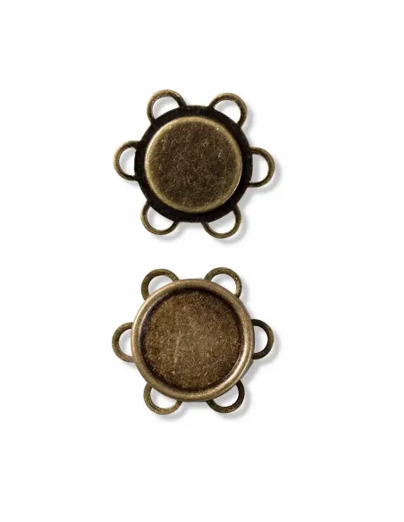 Bouton magnétique Prym 25 mm laiton antique | Zephyr Tissus
